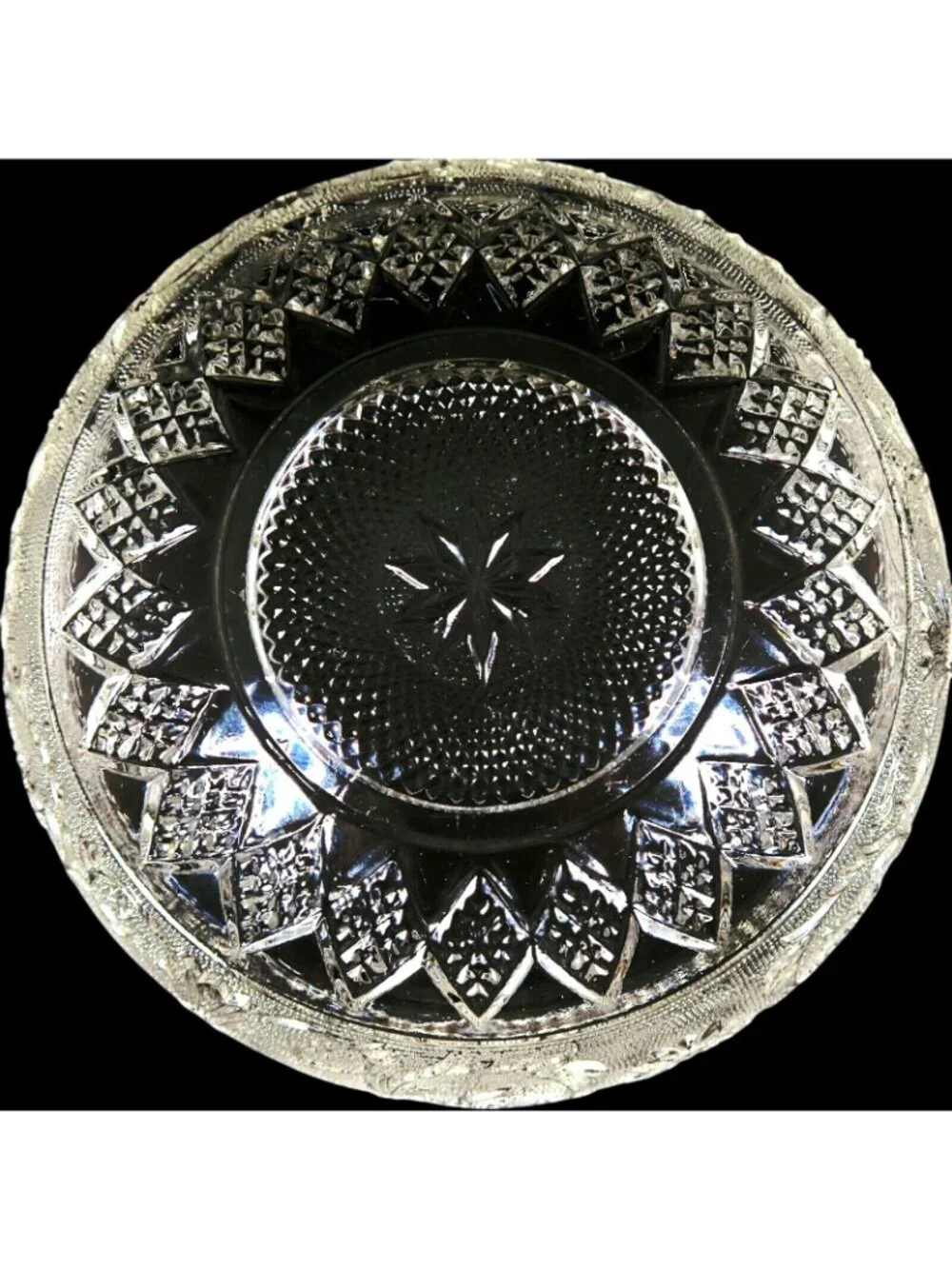Duncan & Miller Sandwich Glass Large 9.5-Inch Salad Bowl #41 Clear Elegant
